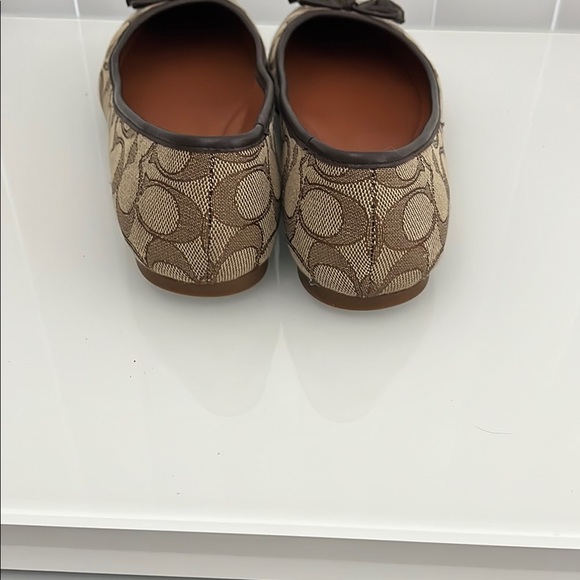 Coach Women's Brown Ballet Flats - Picture 3 of 5